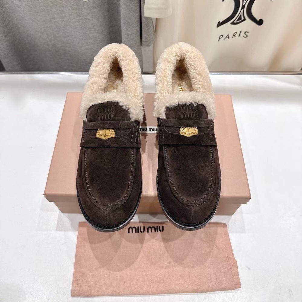 Miu Miu Women’s Brown Loafers